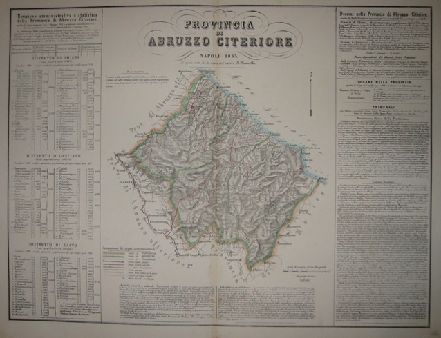 Marzolla Benedetto Provincia di Abruzzo citeriore 1854 Napoli 